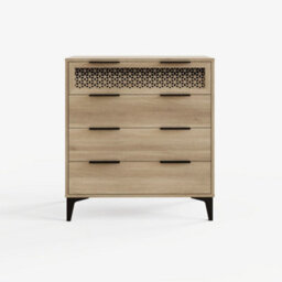 Ezra 4 Drawer Chest Of Drawers Oak - thumbnail 5