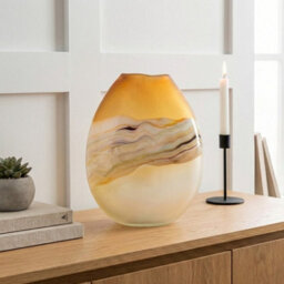 Lucius Frosted Citrine Vase - Vase From Garden Greatness - thumbnail 1