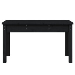 Berkfield Garden Bench Black 80X44X45 Cm Solid Wood Pine - thumbnail 4