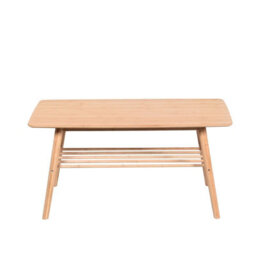 Aspect Furniture Nikko Bamboo Coffee Table With Shelf,natural Bamboo - thumbnail 2