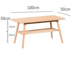 Aspect Furniture Nikko Bamboo Coffee Table With Shelf,natural Bamboo - thumbnail 4