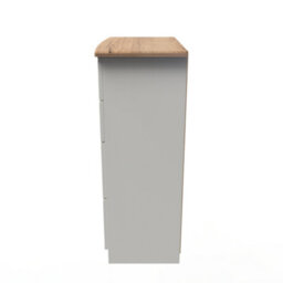 Albert 4 Drawer Deep Chest In Cream Ash & Oak (Ready Assembled) - thumbnail 2