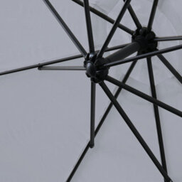 Sundaze Grey 3M Garden Banana Parasol Cantilever Umbrella Sun Shade Hanging Patio With Base Weights - thumbnail 5
