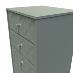 Toledo 5 Drawer Tallboy In Reed Green (Ready Assembled) - thumbnail 4