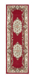 Traditional Wool Rug, 25mm Thick Floral Handmade Rug, Easy To Clean Rug For Living Room, & Dining Room-120Cm X 180Cm - thumbnail 5