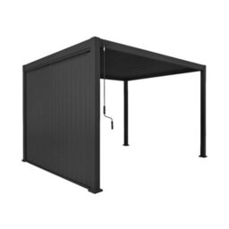 Sweeek - Louvered Pergola 4X3M And 3M Vertical Adjustable Louver Panel Anthracite - Triomphe - thumbnail 2
