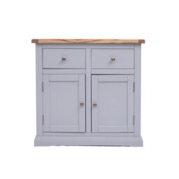 Cabinet Bits Rocca Grey 2 Drawer 2 Door Sideboard Brass Knob - thumbnail 2