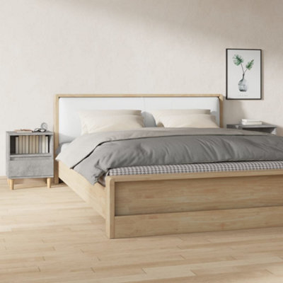 Berkfield Bedside Cabinets 2 Pcs Concrete Grey 40X35X50 Cm - image 1