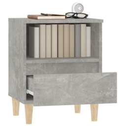 Berkfield Bedside Cabinets 2 Pcs Concrete Grey 40X35X50 Cm - thumbnail 5