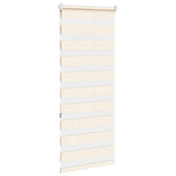 Berkfield Modern Zebra Blind Marble Beige 55X150 Cm Fabric Width 50.9 Cm Polyester - thumbnail 4