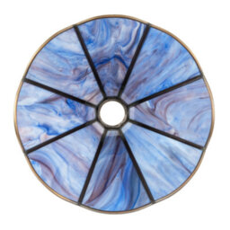Happy Homewares Classic Lavender Purple Tiffany Glass Easy Fit Pendant Lighting Shade - thumbnail 4