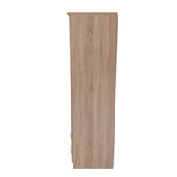 Hampshire Triple 4 Drawer Mirror Wardrobe In Bardolino Oak (Ready Assembled) - thumbnail 2