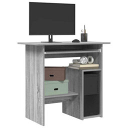 Vidaxl Desk Grey Sonoma 80X45X74 Cm Engineered Wood Desks - thumbnail 1