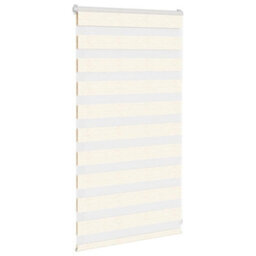 Berkfield Zebra Blind Marble Beige 85X100 Cm Fabric Width 80.9 Cm Polyester - thumbnail 3