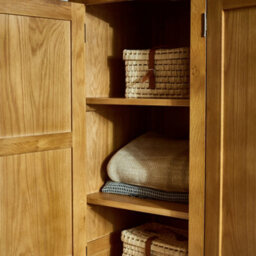 Oakham Premium Kingsley 3 Door Wardrobe In Waxed Oak - thumbnail 6