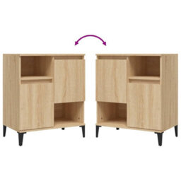 Berkfield Classic Sideboard Sonoma Oak 60X35X70 Cm Engineered Wood - thumbnail 8