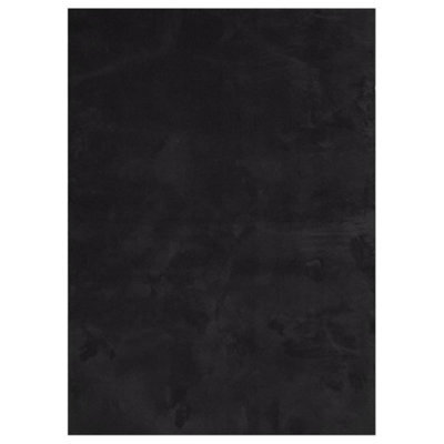 Berkfield Modern Rug Huarte Short Pile Soft And Washable Black 200X280 Cm