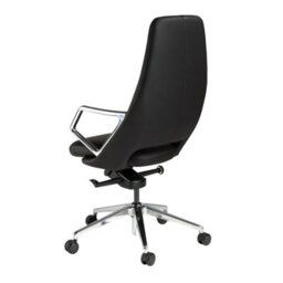 Angel Cerda Black Leatherette  Swivel Office Chair - thumbnail 7