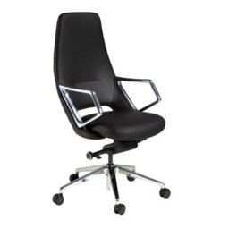 Angel Cerda Black Leatherette  Swivel Office Chair
