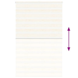 Berkfield Zebra Blind Marble Beige 140X200 Cm Fabric Width 135.9 Cm Polyester - thumbnail 5