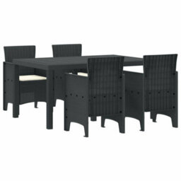 Berkfield Garden Dining Set 5 Pcs Anthracite - thumbnail 2