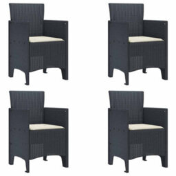 Berkfield Garden Dining Set 5 Pcs Anthracite - thumbnail 5