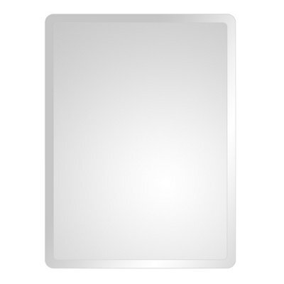 Plum&clay Bellio Rectangular Bevelled Edge Frameless Mirror (H)600mm (W)450mm - image 1