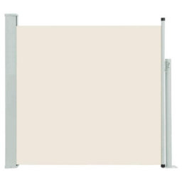 Walplus Patio Retractable Side Awning Garden Sun Shade Canopy Gazebo For Back Door, Porch, Patio 100X500 Cm Cream - thumbnail 2
