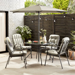 patio crofton 11 piece padded dining set