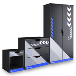 Xrocker X Rocker Octane 3 Piece Bedroom Furniture Set - Blue - thumbnail 7