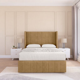 "Sloomy Melbourne Plush Memory Foam Bed Set ,no Drawers, Mattress & 54"" Wingback Headboard With 12"" Footboard - Double" - thumbnail 2