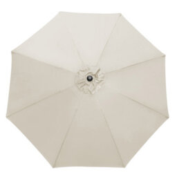 VRUC Outdoor Patio Garden Parasol Sun Shade Umbrella With Crank Handle & Tilt 2.7M Cream - thumbnail 3