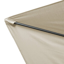 VRUC Outdoor Patio Garden Parasol Sun Shade Umbrella With Crank Handle & Tilt 2.7M Cream - thumbnail 6