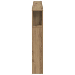 Berkfield Headboard Cabinet Artisan Oak 160X18.5X103.5 Cm Engineered Wood - thumbnail 5