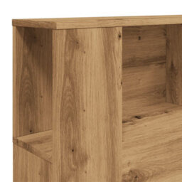Berkfield Headboard Cabinet Artisan Oak 160X18.5X103.5 Cm Engineered Wood - thumbnail 7