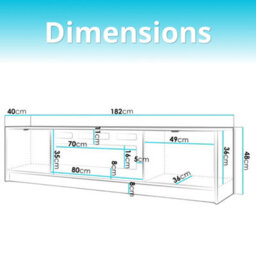 Tv Stand With Electric Fireplace Tireno Ef + Kominek Mdf White Velvet Fluted Doors Storage Unit Modern Sideboard For Living Room - thumbnail 6