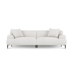 "Valencia Kotor Modern Fabric 91""sofa White Color Kiln-Dried Wood Premium Fabric Extra Firm Cushion" - thumbnail 7