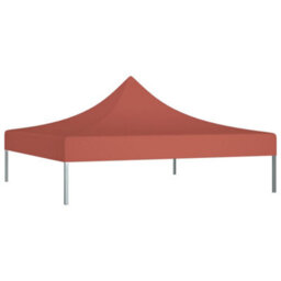 Walplus Party Tent Garden Gazebo Canopy Roof 3X3 M Terracotta 270 G/mâ² - thumbnail 2