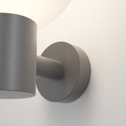 Luminosa Lighting Luminosa Bold Ii Outdoor Globe Wall Lamp Grey Ip54 1Xe27 - thumbnail 2