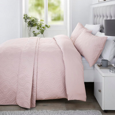 Serene Gianna Microfibre Pinsonic 3D Damask Design Duvet Cover Set - image 1