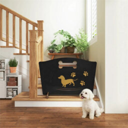 Wooden Dog Stopper, Dog Barrier, Freestanding Pet Gate For Stairs, Patio, Indoor - thumbnail 5