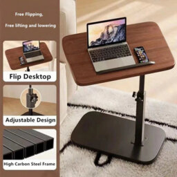 C-Shaped Flip Sofa Side End Table Coffee Laptop Table Living Room Bedroom New - thumbnail 3