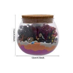 Living And Home Halloween Terrarium Kit For Kids With Colour-Changing Led Light Remote - thumbnail 3