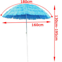 Sundaze 1.6M Blue Hawaiian Parasol Outdoor Beach Patio Umbrella Uv Protection - thumbnail 5