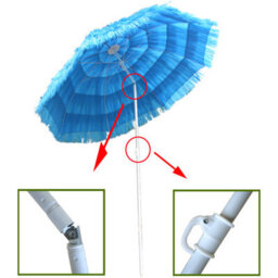 Sundaze 1.6M Blue Hawaiian Parasol Outdoor Beach Patio Umbrella Uv Protection - thumbnail 4