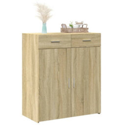 Berkfield Sideboard Sonoma Oak 80X42.5X93 Cm Engineered Wood - thumbnail 3