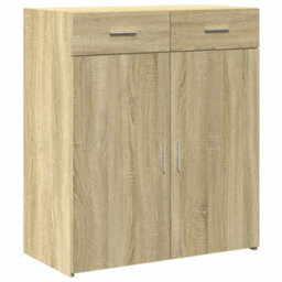 Berkfield Sideboard Sonoma Oak 80X42.5X93 Cm Engineered Wood - thumbnail 2