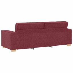 Vidaxl 3-Seater Sofa Wine Red 220 X 78 X 84 Cm Fabric - thumbnail 6