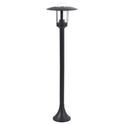Beliani Outdoor Bollard Lamp Tizu Black - image 1