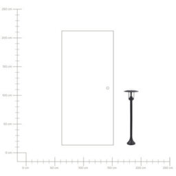 Beliani Outdoor Bollard Lamp Tizu Black - thumbnail 6
